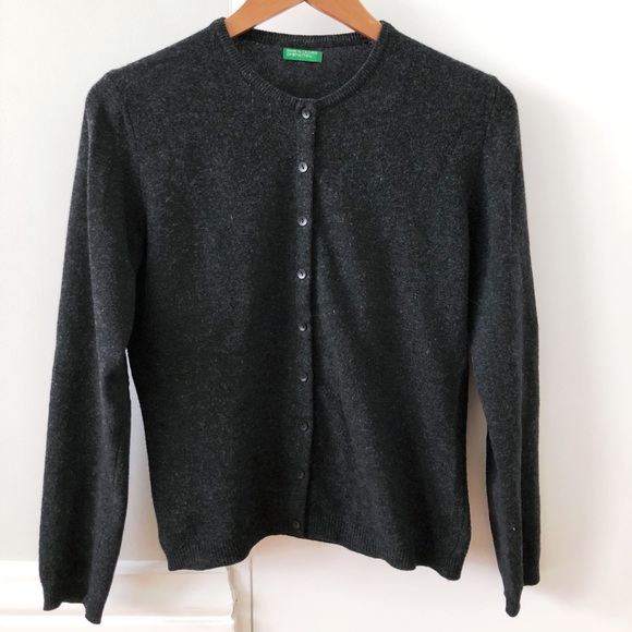 benetton wool cardigan
